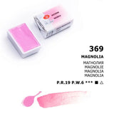 AOOKMIYA Full Pan White Nights Artists Solid Watercolor Paints 19 Colors Macaron/Candy Color for Painters Student Art Supplies