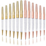 50Pcs/Lot Crystal Ballpoint Pen Stationery Office School Supply Twist Open Metal Roller Rose Gold Free Customized Logo Name