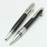 Tat Classique Metal Bussiness Carbon Fiber MB Ballpoint Rollerball Platinum-plated Clip Office Stationery Fountain Pen Gift