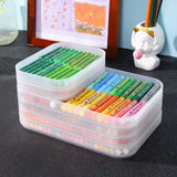 Art Plastic Tray Movable Stackable Shallow Tray Oil Painting Stick Storage Tray Children's Toy Storage Tray Desktop Organizer