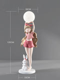 AOOKMIYA ART+ Creative Gifts Home Decor Girl Sculptures 120CM Figure Statues Living Room Restaurant Creative Large Floor Decoration Nordic Style Modern Gifts