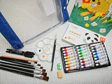 AOOKMIYA Gouache Paint Set 36 Colors 12mL/0.4oz Tubes,Rich Coverage,Series for Canvas,Paper,DIY Projects,Perfect for Artist and Adults