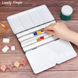 Large Empty Watercolor Metal Tin Palette With 26 Half Pans 14 Full Pans For Artist Travel Watercolor Paints