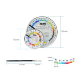 AOOKMIYA French Pebeo Solid Watercolor Paint 12/24 Colors Tin Box Set Comes with Palette Artist Travel Portable Painting Art Supplies