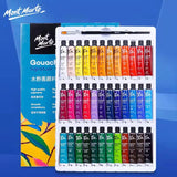 Mont Marte Gouache Paint Set 12/18/24 Colorx6ml/12ml Tubes Non-Toxic Watercolor Paint For Canvas and Paper Beginners, Students