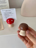 Cute Creative Mushroom Note Holder Desktop Note Organizer Office Multifunctional Supplies Tabletop Ornament  Display Stand