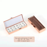 AOOKMIYA Portable Mini Travel Watercolor Paint Box Empty Palette Retro Exquisite Small Square Box Student Painting Art Supplies