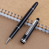 Quality M B 163 Black Ballpoint Rollerball Pen Platinum Coated Metal Ultra Black White Gel Pen for Writing