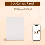AOOKMIYA 8 Sizes Canvas Panels for Painting,Blank Canvas Boards for Acrylics,Oil,Gouache,Tempera,Primed White for Adults,Hobby Painters.