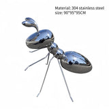 Ant stainless steel outdoor garden lawn square Animal park hotel lobby water feature sculpture ornament
