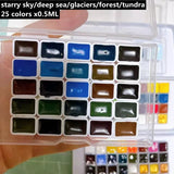 AOOKMIYA German Schmink Tundra/forest Series Watercolor Paint 0.5ml/1ml Acuarelas Set Layered Color Precipitation Color Art Supplies