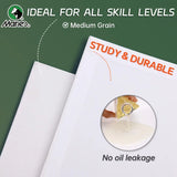 AOOKMIYA 5x7in 2/4/6pcs Canvas Board Bulk,Art Painting White Blank Canvas Panels for Acrylic,Gouache,Oil,Painting,Drawing,Flow Pouring