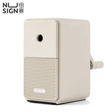 Deli Macaron Pencil Sharpener with Long Lasting Blade Hand Crank Table Adjustable Sharpener Machine for Pencil School Stationery