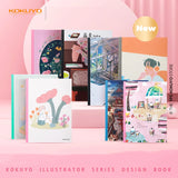 Japan KOKUYO Illustrator Book Designer Collection Student Notebook Set New Creative Theme Pattern Meeting Journal Notebooks
