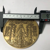 Pure copper  Exquisite handicraft feng shui ornaments mascot Shanhai town Copper seal, To ward off evil spirits