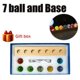AOOKMIYA Fantasy Colorful Glass Star Ball Luminous Planet Astronomy Planets Ball Fantastic Style Home Decoration Cosmic Model Xmas Gift