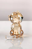 AOOKMIYA Handmade Crystal Dog Figurine Miniature Glass Animal Craft Home Decor Ornament Trinket Gift for Children