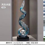 Family Feng Shui Decoration Ornament Senior Sense Living Room Entry Hotel Art Sculpture Decoration Home Decor