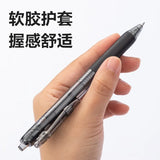 Deli 4pcs 0.5mm Black Ink Quick-drying Gel Pen Stationery Signing Pen Gift Office Supplies School Student Supplies