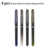 Deli 4/8pcs 0.5mm Black Ink Quick-Drying Gel Pen Exam Pens Signing Pen School Student Supplies Office Supplies Stationery Gift