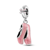 2025 Hot Sale Charms Bead 925 Sterling Silver Pink Butterfly Luminous Firefly Dangle Fit Bangle Bracelet Necklace DIY Jewelry