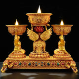 AOOKMIYA New LED electronic butter lamp ornament, Resin roc charging model eternal lamp, Indoor Buddhist Lamp, Home decor craftwork AOOKMIYA.COM