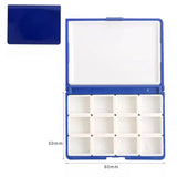 AOOKMIYA Empty Watercolor Paint Palette 12/24 Grid Watercolor Packaging Box Portable Paint Storage Box Travel Painting Art Supplies