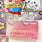 High-value Transparent Love Clip Students DIY Handbook with Mini Snack Closure Clip Office Plastic Folder Copy Folder