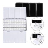 AOOKMIYA Empty Metal Watercolor Tin Palette with Detachable Empty Half Pans for DIY Travel Watercolor Palette Paint Case Art Supplies