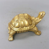 Pure Copper Tortoise Statue Longevity Mascot Animal Sculpture For Home Desk Decoration Ornaments Home Office Study Decorations