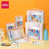 AOOKMIYA Deli 12/24/36 Colors Paint Markers Waterproof Quick Drying Acrylic Marker Pens for Wood Rock Canvas Cups Birthday Gifts