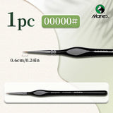 AOOKMIYA Marie's Micro Paint Brush, 11 Sizes Miniature Synthetic Model Paintbrushes with Triangular Handles for Detail, Rock Painting