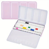 Empty Watercolor Palette, Metal Watercolor Tins Box Palette Paint Case, Suitable for Watercolor, Acrylic, Gouache, Oil Painting