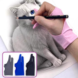 S/M/L Two-Finger Drawing Gloves Anti-touch Anti-fouling for Tablet Digital Board Touch Screen Oil Painting Art Supplies