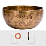 Tibetan Singing Bowl Big Nepal Handmade Sound Healing Instrument Full Moon Singing Bowl Yoga Meditation Massage Accessories
