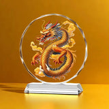 Koi Crystal Ornaments for Desktop Home Decoration Yearly Abundance Gift-giving Handicrafts for Housewarming