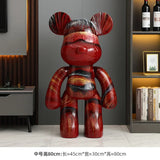 AOOKMIYA ART+ Creative Gifts Luxury Floor Standing Bear Ornament Sculpture Creative Luxury Living Room Decoration Ornament Decoration Sofa TV Cabinet