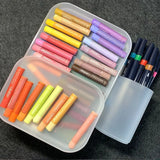 Art Plastic Tray Movable Stackable Shallow Tray Oil Painting Stick Storage Tray Children's Toy Storage Tray Desktop Organizer