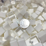 50pcs 0.5/1ml Square Watercolor Paint Pan Plastic Empty Watercolor Half Pans DIY Acrylic Painting Travel Palette Art Supplies