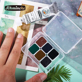 AOOKMIYA Schmincke College-level Layered 6-color Watercolor Paint Texture Painting Precipitation Color Sub-pack Acuarela Art Supplies