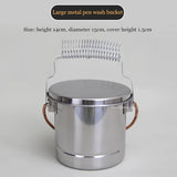 Art Students Special Stainless Steel Pen Washing Filter Bucket Multi-function Oil Brush Acrylic Pen Washer Drying Pen Rack