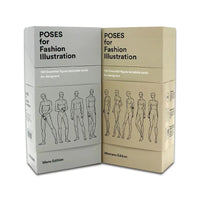 AOOKMIYA Poses For Fashion Illustration Book (Card Box) Men's And Women's Clothing Design Hand Drawn Practice Body Posture Card Set