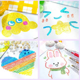 8/12/18 Color Glitter Gel Pen Set Stationery Iitems 1.0mm Gel Pens DIY Writing Drawing Stationery Back to School Supplies Gifts