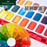 AOOKMIYA 24/36/48 Colors Faber Castell Watercolor Paint Set in Portable Case With Water Brush Pens and Sponge For Beginners Professionals AOOKMIYA.COM