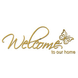 AOOKMIYA Acrylic Mirror Wall Stickers Welcome to Our Home English Letters Wall Stickers Home Art Decor Decal for Door Entrance Living
