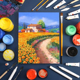 AOOKMIYA Canvas Panels for Painting 5pcs, 7x9/9x12/12x16/16x20in Blank White Boards for Acrylics,Oil,Gouache Tempera,for Hobbists,Adults