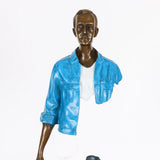 AOOKMIYA ART+ Creative Gifts 56cm Bronze Traveller Statue Abstract Man Sculpture Large Famous French Replica Classy Decoration Gift