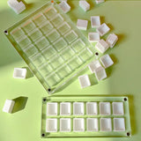 AOOKMIYA Empty Acrylic Watercolor Box Palette 24/36 Grid Portable Paint Tray Dust-proof Magnetic Transparent Box Art Supplies