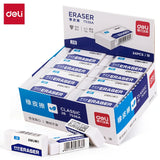 AOOKMIYA 1box/24pieces Deli Eraser Effective White 2B Easy-To-Wipe Texture Ideal For Writing Drawingsynthetic Rubber Material Test Eraser