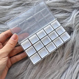 AOOKMIYA 15/24 Grid Portable Paint Palette Watercolor Gouache Acrylic Moisturizing Box Sketching Portable Paint Tray Art Supplies